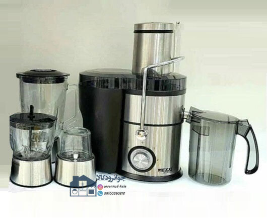 آبمیوه گیری چهار کاره 1200 وات برند مکسی مدل Mexxi MEX-777-SS