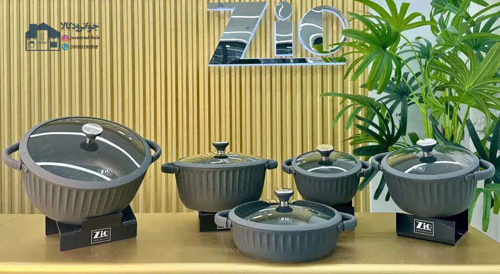  سرویس قابلمه 10 پارچه زیو سری تاج مدل Zio ZCS-8700 