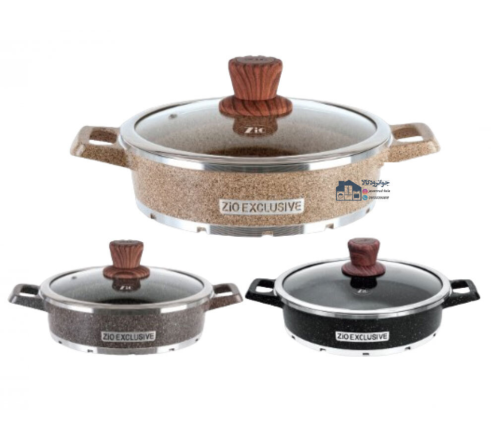  سرویس قابلمه 6 پارچه زیو سری نوا مدل Zio ZLC-8412\T26 