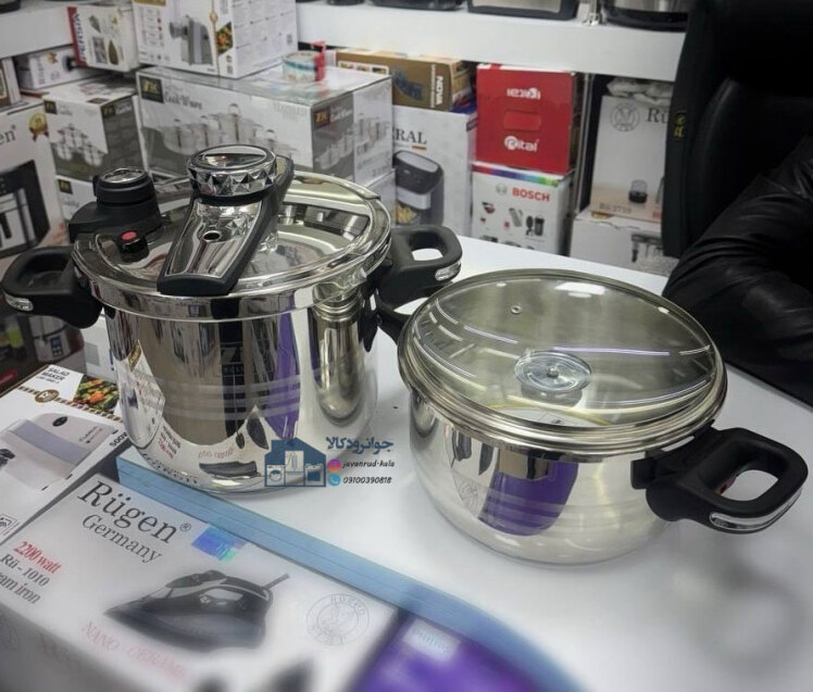 زودپز دوقلو روگازی ظرفیت ۹ لیتر برند زیو مدل ZPC-1655/s09 