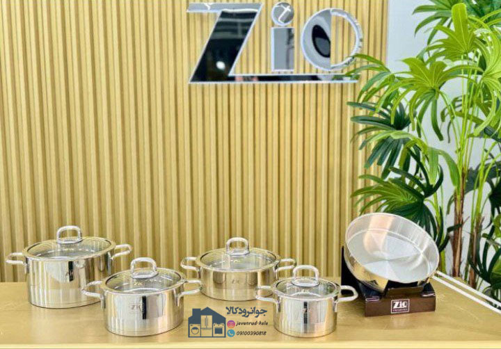 سرویس قابلمه 9 پارچه درب استیل زیو مدل Zio 1395-Z 