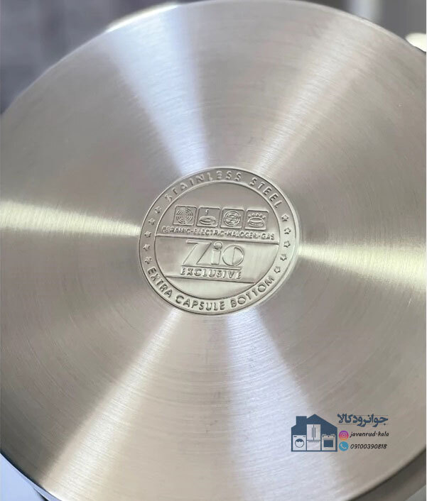  سرویس قابلمه و تابه استیل ۸ پارچه زیو مدل Zio ZCS-1378/4S26 