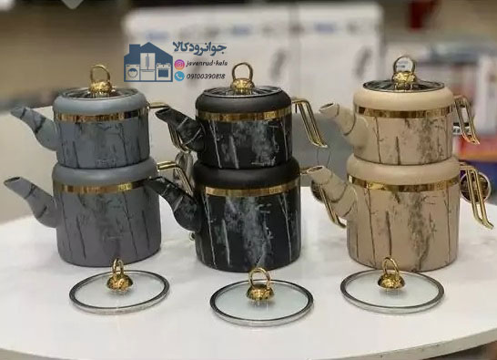 کتری و قوری با جنس گرانیتی برند زیو مدل Zio ZTS-8014