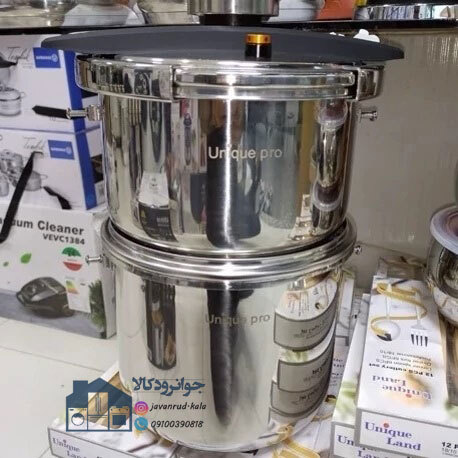 زودپز روگازی یونیک پرو دوقلو 6+8 لیتر مدل Unique Pro 43005