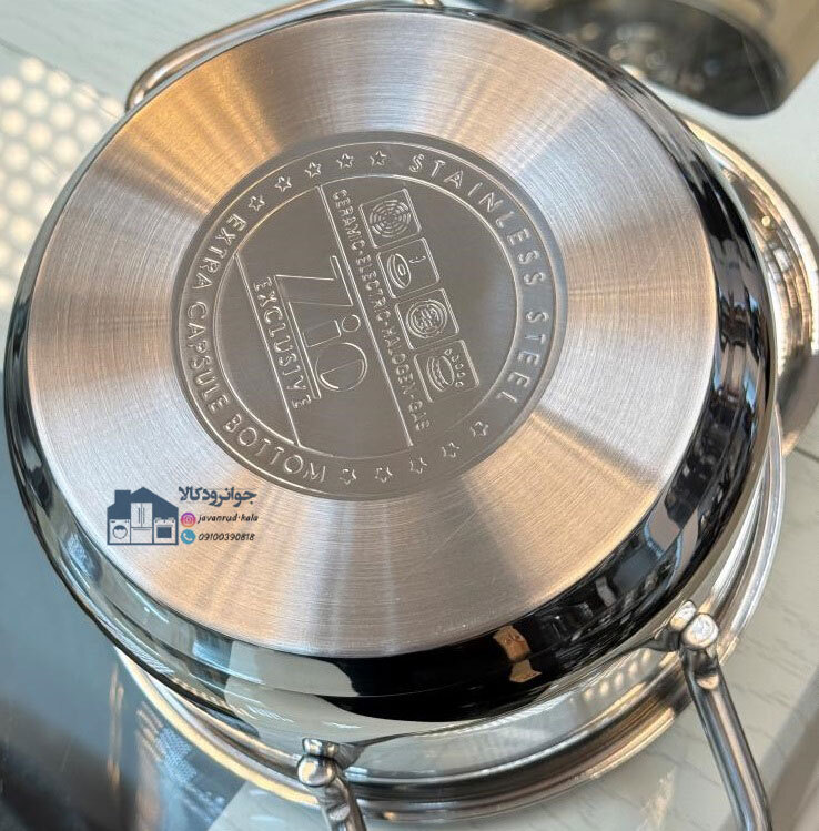 سرویس قابلمه استیل 9 پارچه برند زیو مدل Zio ZCS-1360