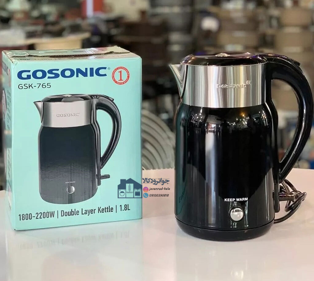  کتری برقی استیل 1.8 لیتری گوسونیک مدل Gosonic GSK-765 