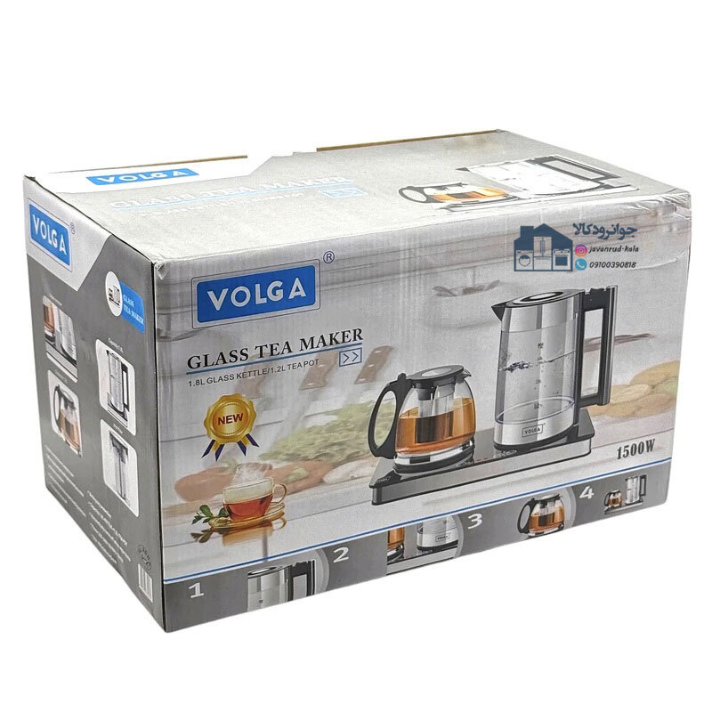  چایی ساز برقی کنارهمی 1500 واتی برند ولگا مدل Volga K-69 