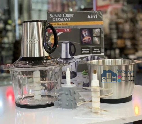  خردکن سیلور کرست 3000 وات 6 تیغ طلایی با پوست کن 3.8 لیتر مدل Silver Crest sl-2024 