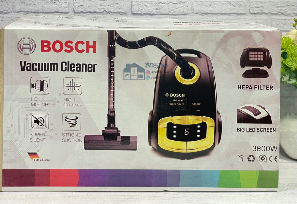  جاروبرقی سایلنت توان ۳8۰۰ وات برند بوش مدل 3800 Bosch 